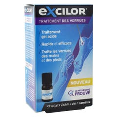 Excilor Traitement Par Gel Acide Des Verrues Mains Et Pieds 4ml