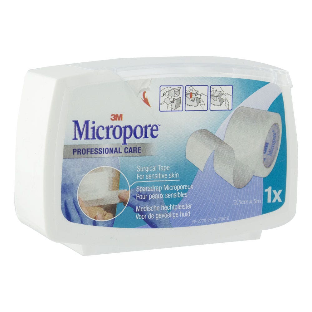 3M Sparadrap Blanc 25mmx5m Micropore