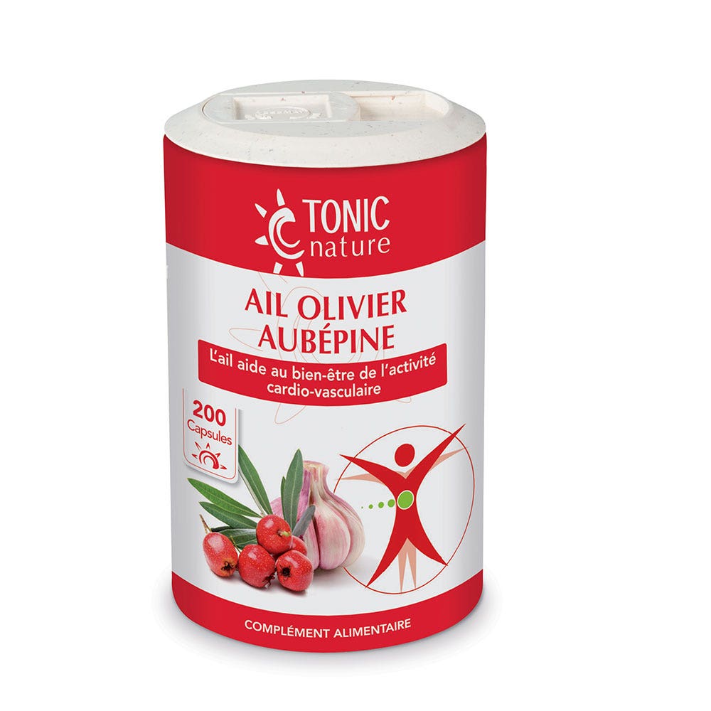 Tonic Nature Ail Olivier Aubepine 200 Capsules
