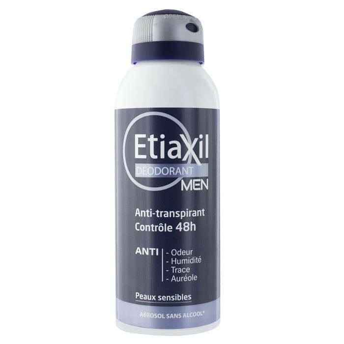 Etiaxil Déodorant Spray 48h Sans Aluminium Homme 150ml