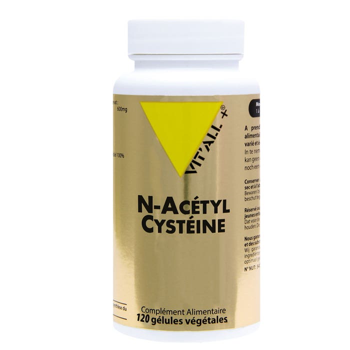 Vit'All+ N-acetyl Cysteine Acide Amine 280mg 120 gélules