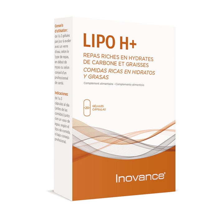 Lipo H+ 20 Gelules Repas Trop Riches Inovance