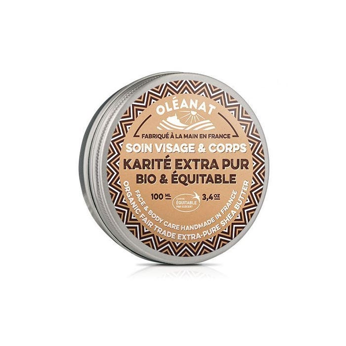 Beurre De Karite Extra Pur Bio Et Equitable Les Karites D'afrique 100ml Oleanat