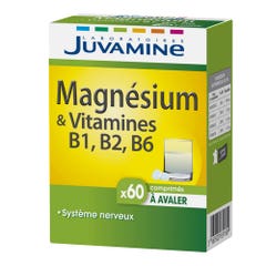 Juvamine Magnesium & Vitamines B6 B2 B1 60 Comprimes A Avaler