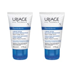 Bariederm Creme Mains Isolante Reparatrice Mains Abimees 2x50ml Uriage