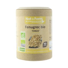 Nat&Form Fenugrec Bio 90 Gelules Ecoresponsable Nat&form