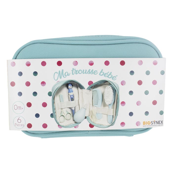 Mini Trousseau Naissance Bébé Coton Bio - Bonnet Moufles Chaussons 0-1 Mois (Blanc)
