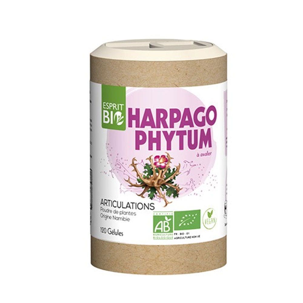 Esprit Bio Harpagophytum Bio 120 Gelules Articulations Juvasante