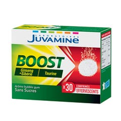 Juvamine Boost Ginseng Taurine 30 Comprimes Effervescents