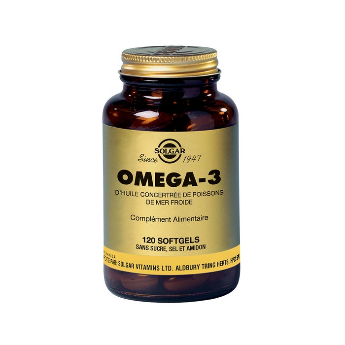 Solgar Oméga-3 3 Cardiovasculaire 120 capsules