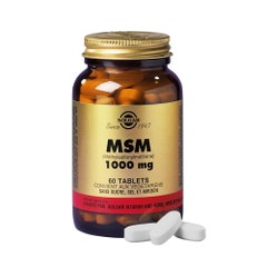 Solgar MSM 1000 mg Os/Cartilages Detox 60 comprimés