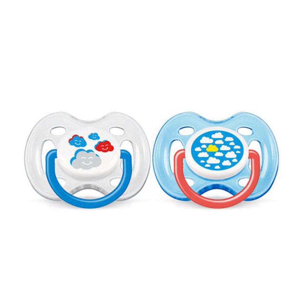 Avent Sucettes Silicone Orthodontiques Decorees 0-6 Mois X2
