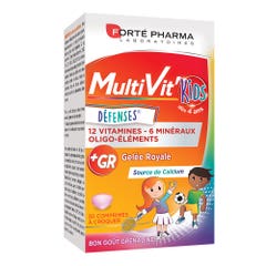Forté Pharma MultiVit'4G Multivitamines Enfant Vitamines Minéraux Kids enrichi en Calcium 30 comprimés à croquer