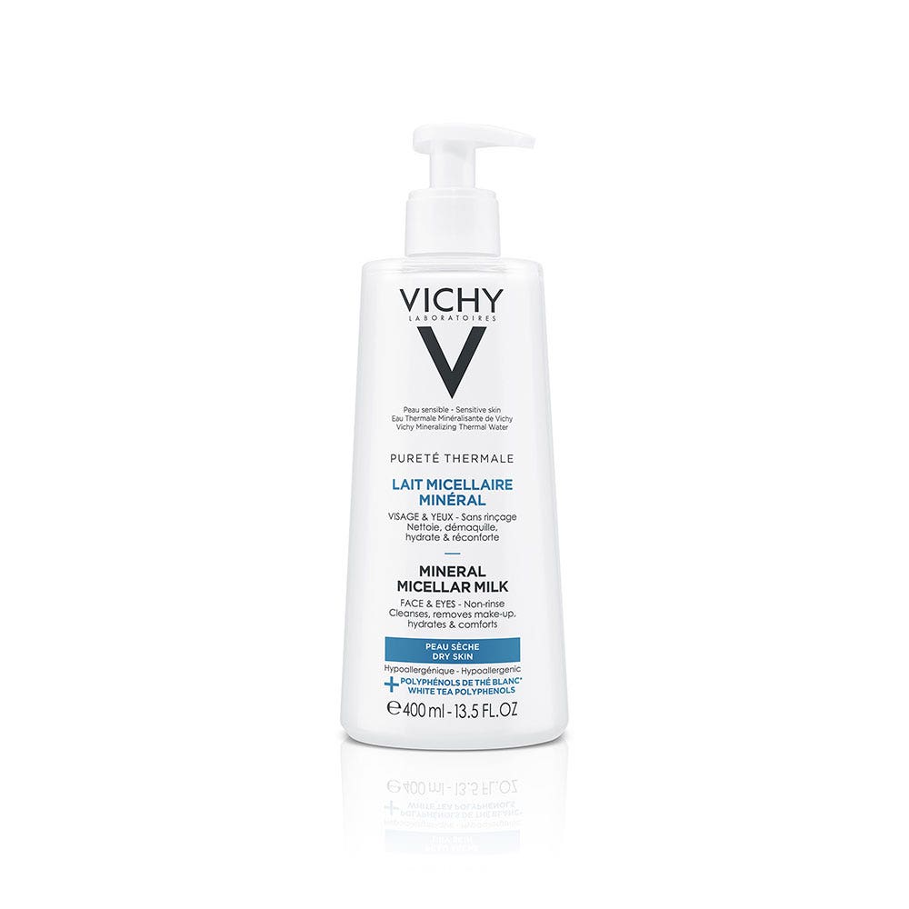 Vichy Purete Thermale Lait Micellaire Mineral Peaux Seches 400ml