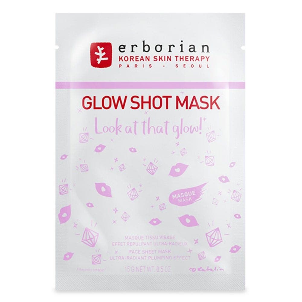 Erborian Masque Tissu Visage Repulpant Glow Shot Mask 15g