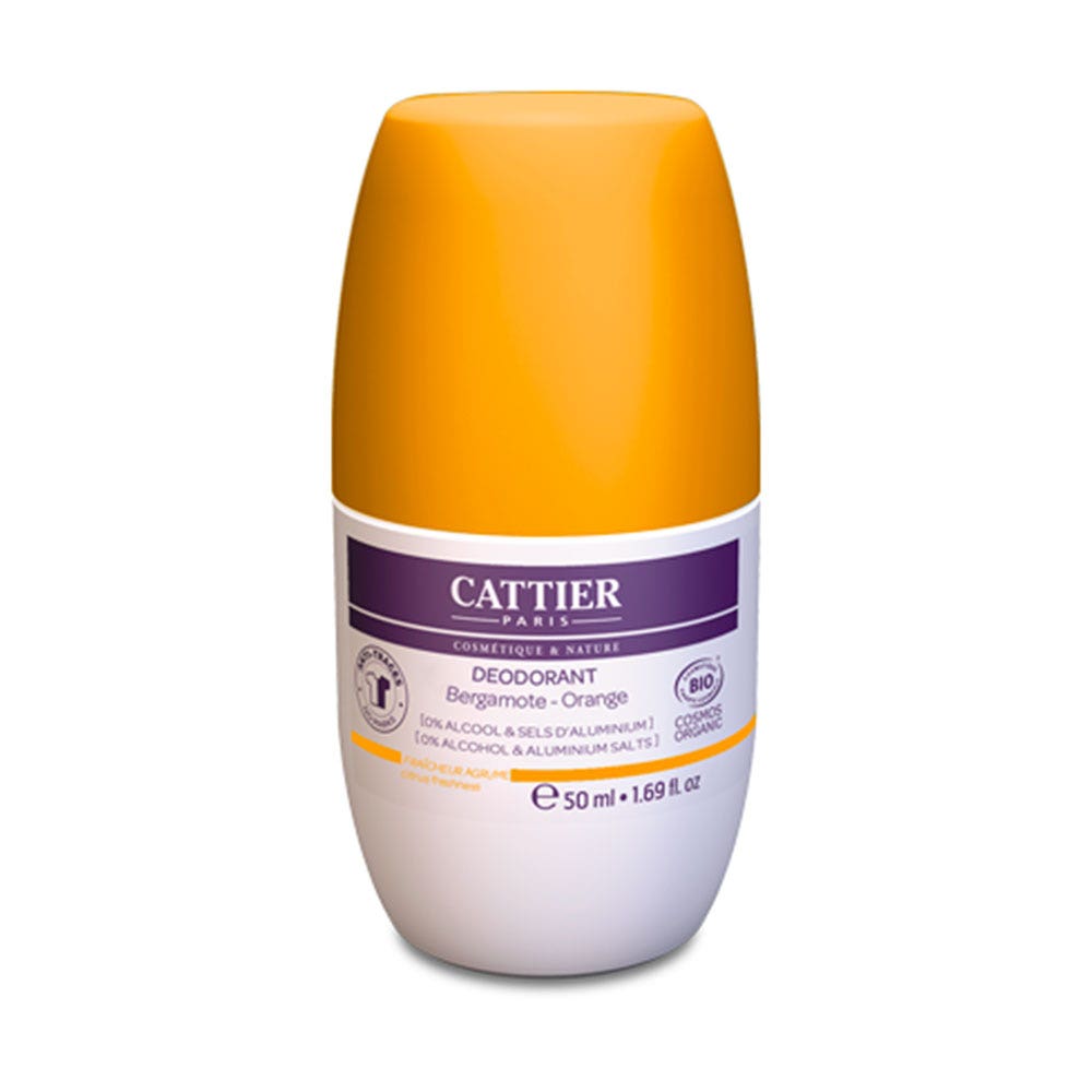 Cattier Deodorant Roll On Fraicheur Agrume Bio 50 ml