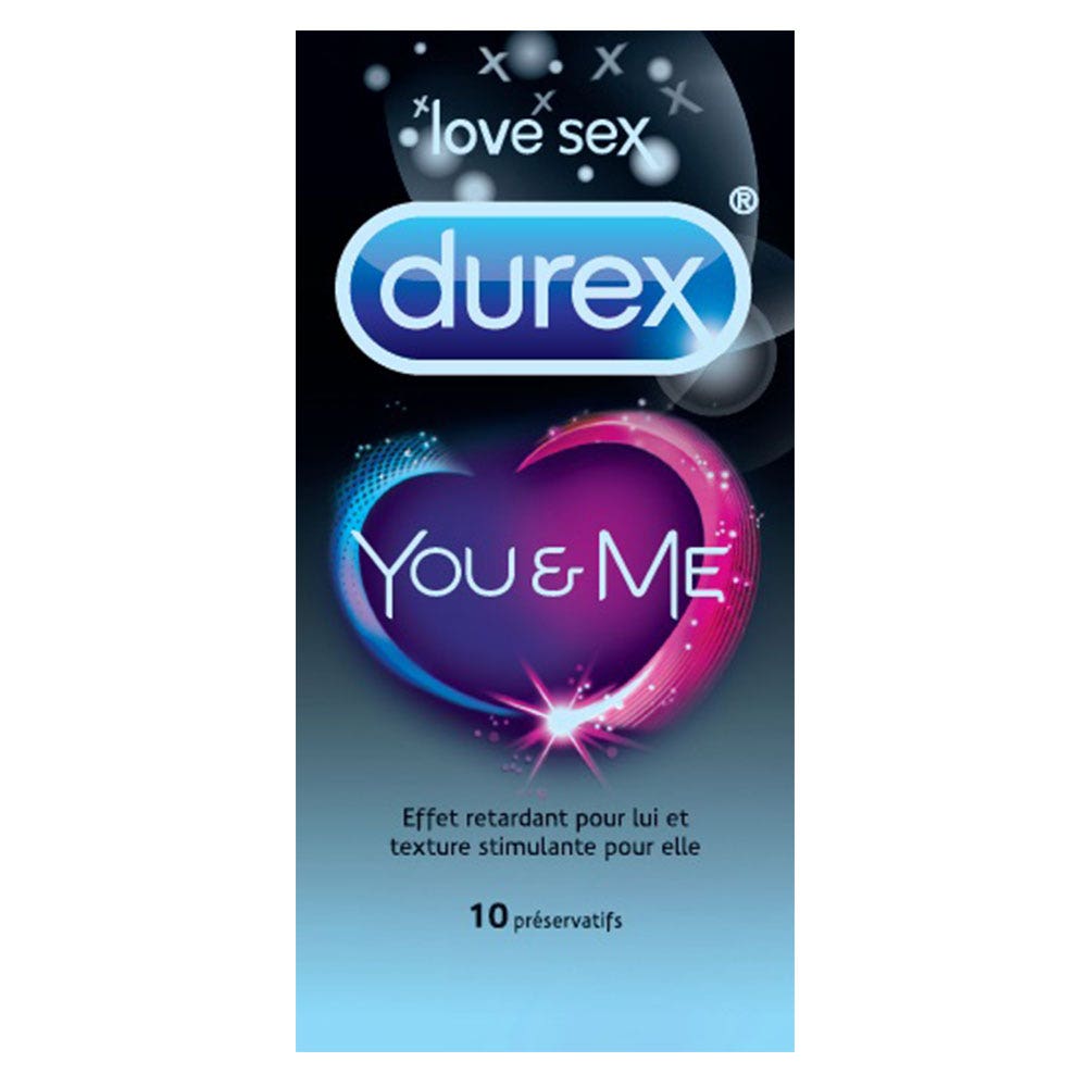 Durex You&Me Preservativi effetto ritardante 10 unità