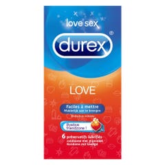 Durex Love Préservatifs Lubrifies X6