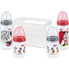 Nuk First Choice+ Casier 4 Biberons Pp Collection Mickey