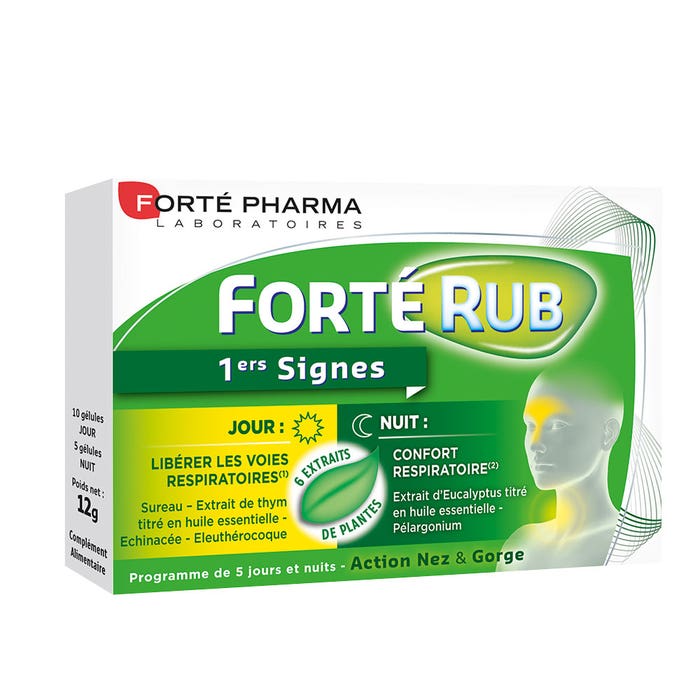 Forterub Jour&nuit 15 Gelules 1er Signes Forté Pharma