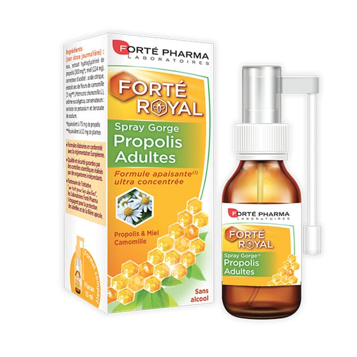 Spray Gorge Propolis Adultes 150ml Forté Royal Forté Pharma