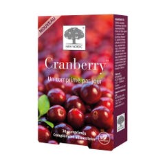 New Nordic Cranberry 30 Comprimes
