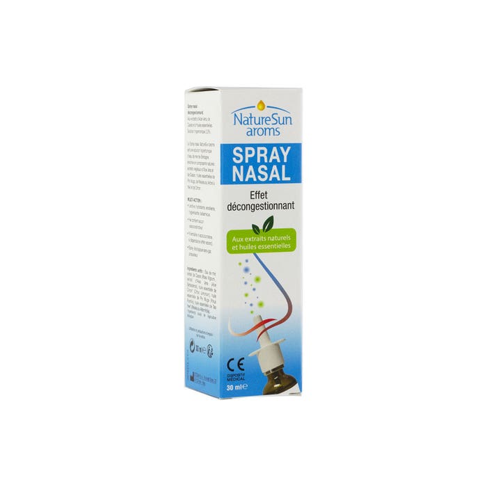 Spray Nasal Effet Decongestionnant 30ml Naturesun Aroms