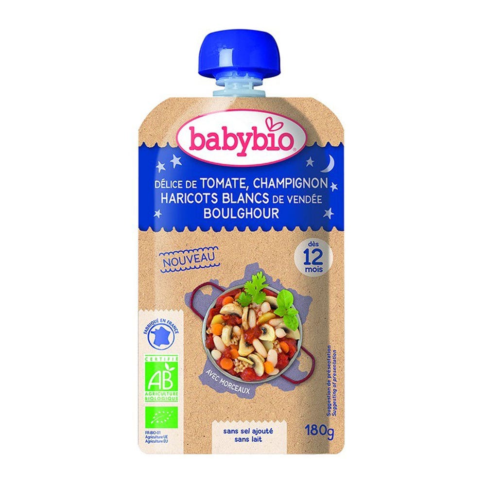 Babybio Gourde Repas Soir Bio Des 12 Mois 180g