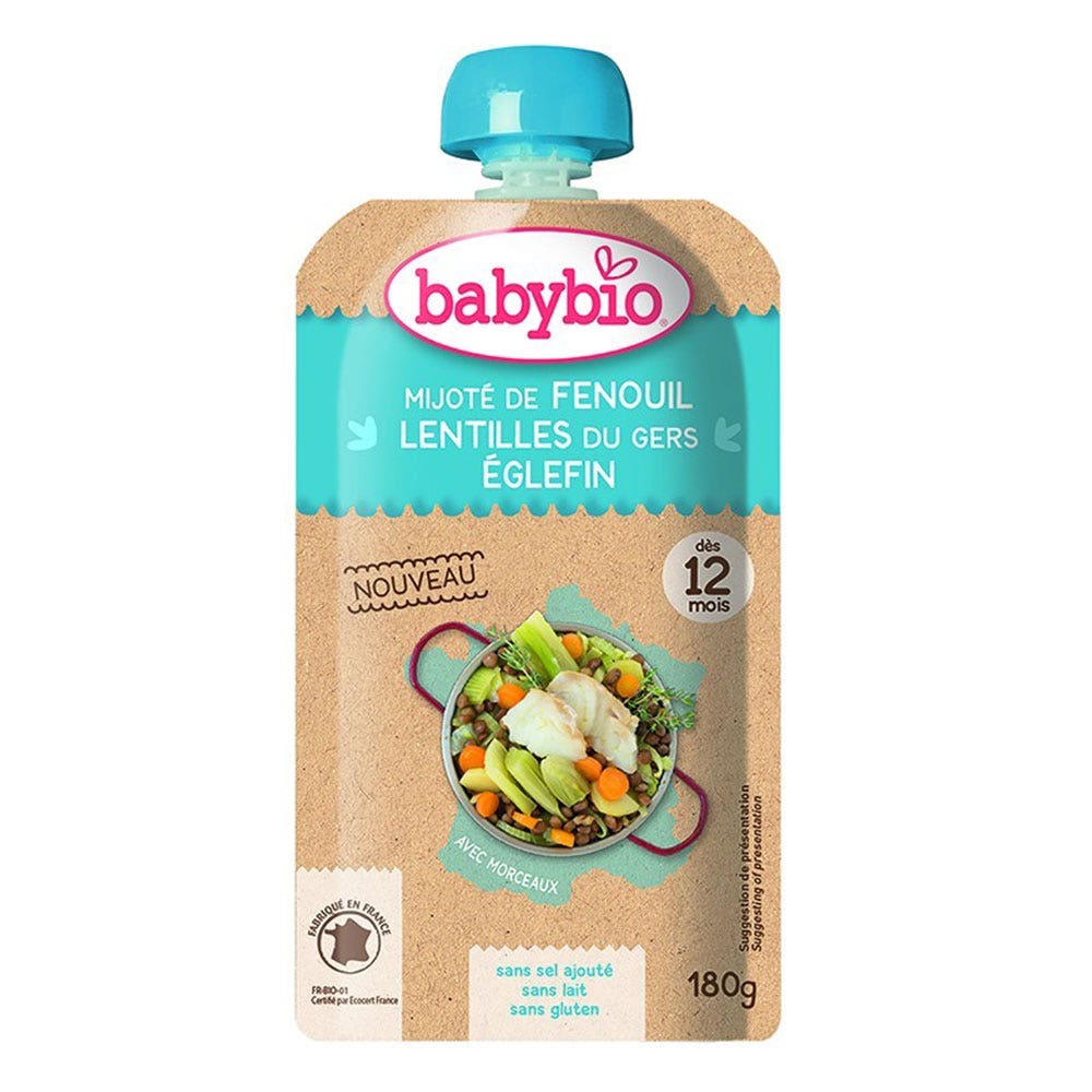 Babybio Gourde Repas Jour 12 Mois Et Plus 180g