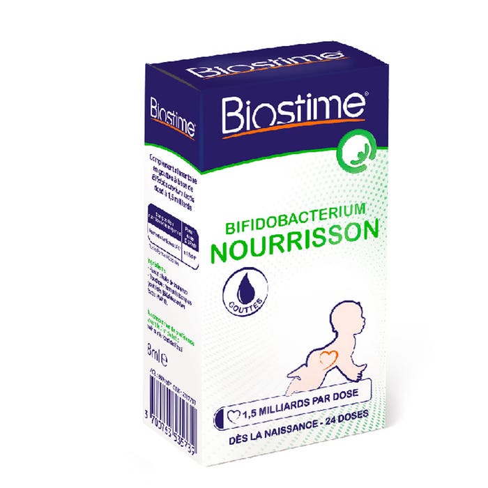 Biostime Bifidobacterium Nourrisson 24 Doses Gouttes 8ml
