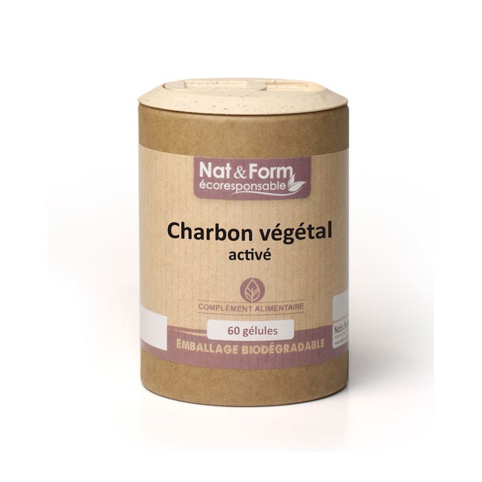 Nat&Form Charbon Vegetal Active 60 Gelules Nat&form