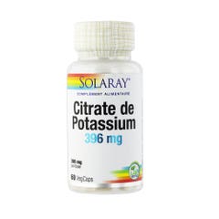 Solaray Citrate De Potassium 60 Capsules 396mg