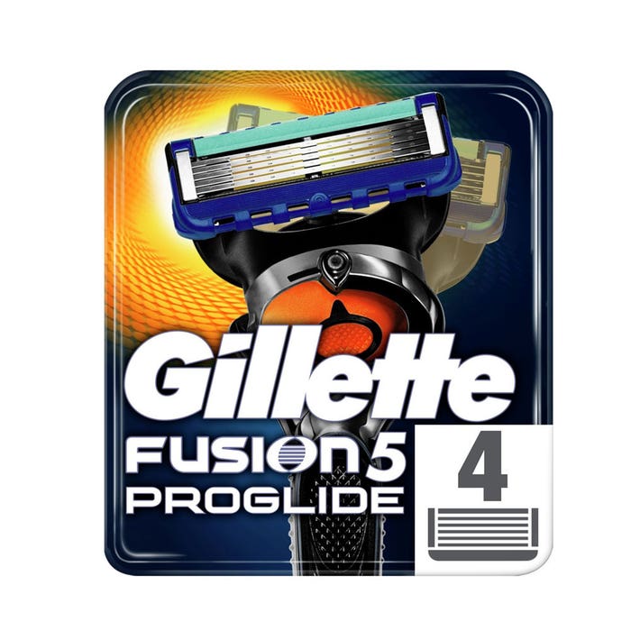 Recharge Lames De Rasoir X4 Fusion 5 Proglide Gillette