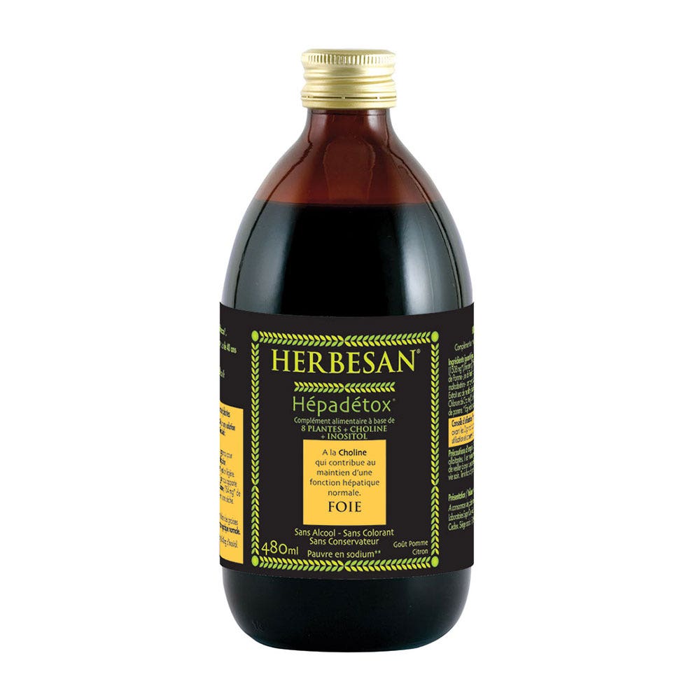 Herbesan Hepadetox Solution Buvable Pour Le Foie 480ml