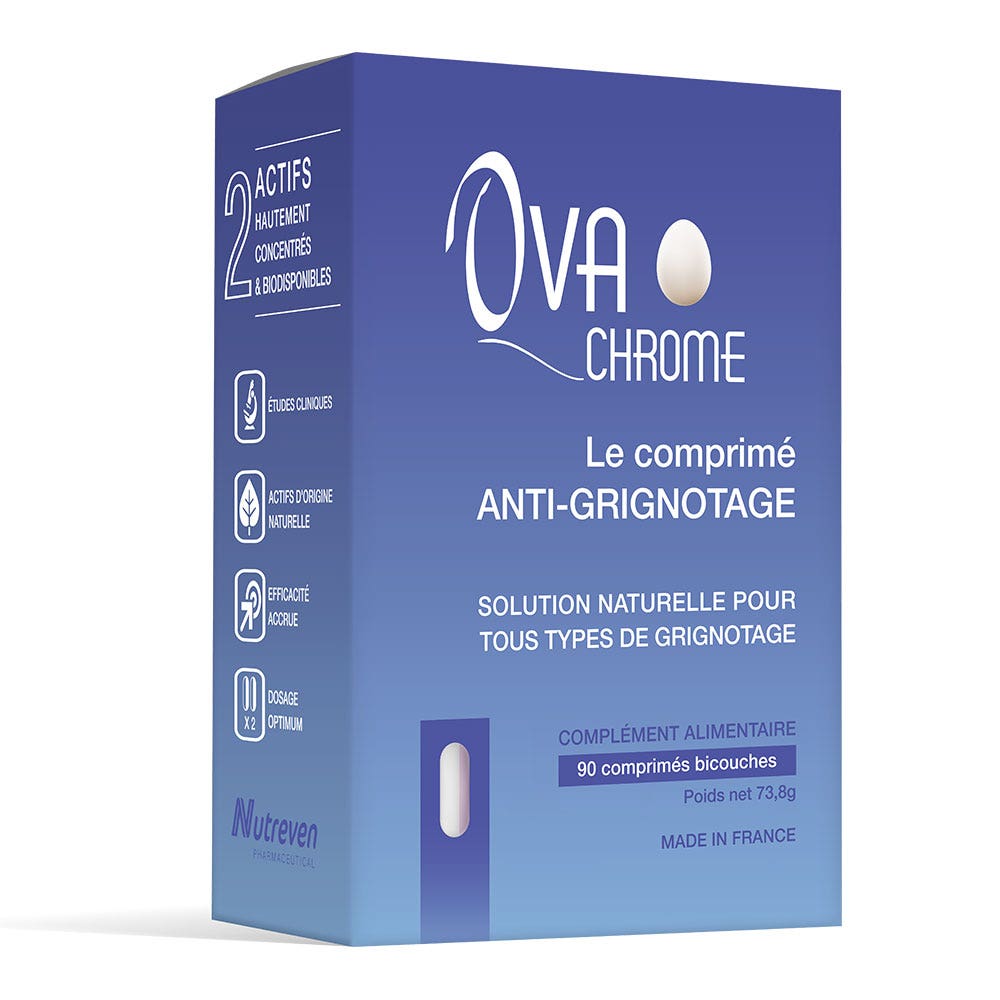 Ovamine Ovachrome Anti Grignotage 90 Comprimes Nutreven