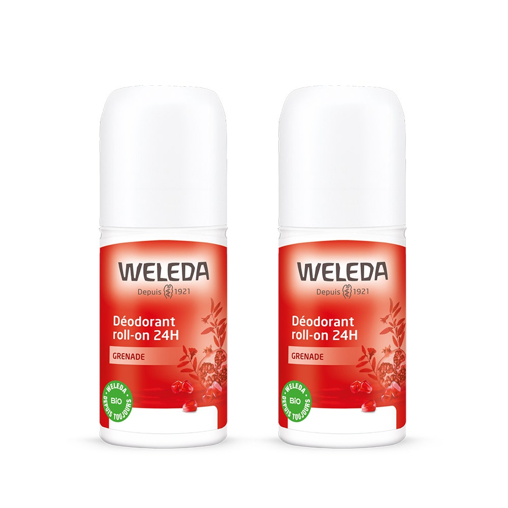 Weleda Grenade Déodorant Roll On 24h 2x50ml
