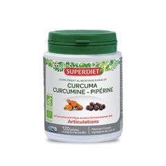 Superdiet Curcuma Curcumine Piperine Bio 120 Gelules