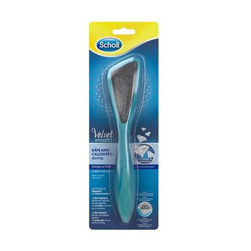 Scholl Râpe Pieds Anti-Callosités Double Face Cristaux De Diamants
