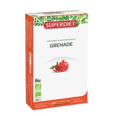Superdiet Grenade Bio Fruit Entier 20 Ampoules 15ml
