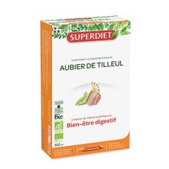 Superdiet Aubier De Tilleul Bio Digestion 20 Ampoules