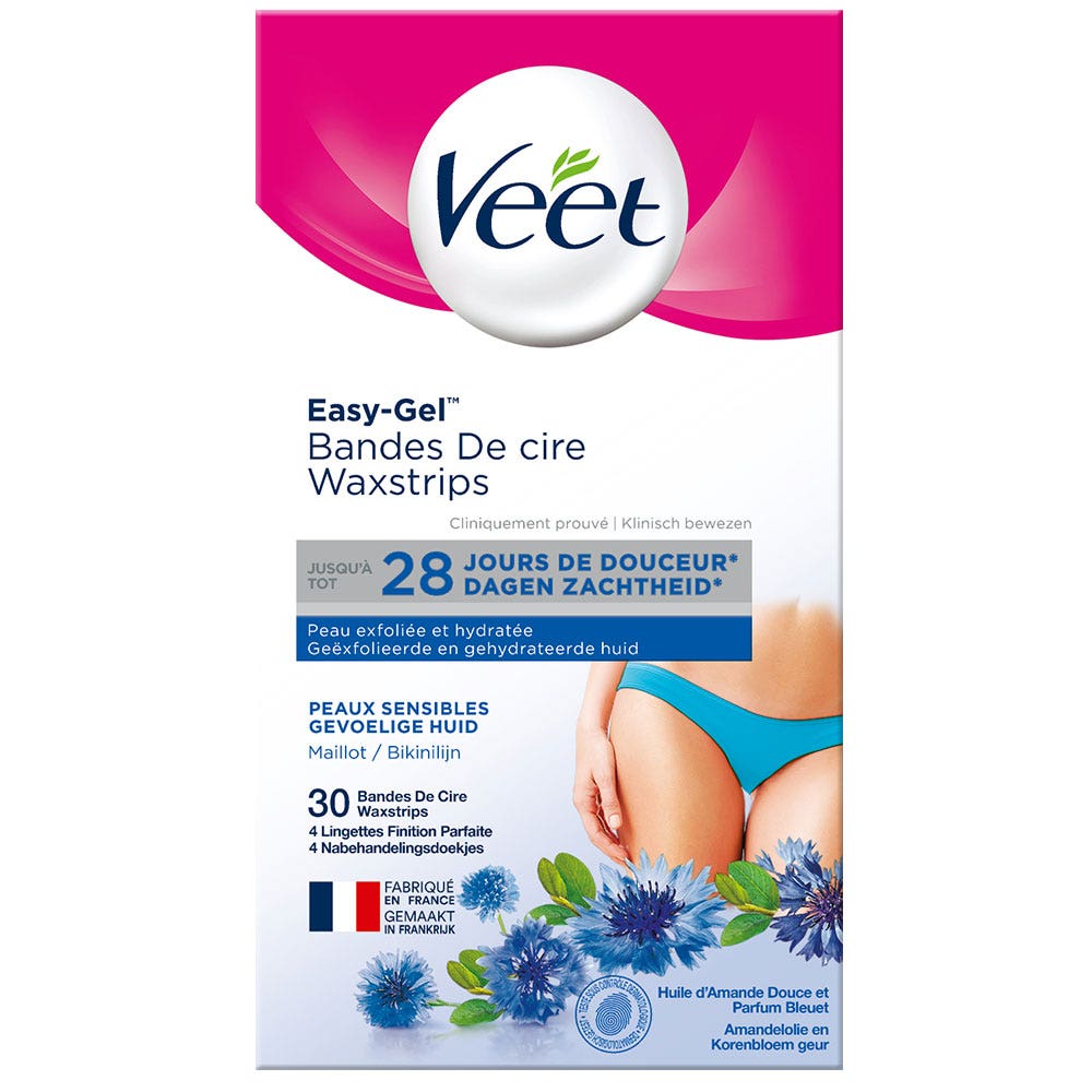 Veet Bande De Cire Maillot Et Aisselles X30 Peaux Sensibles