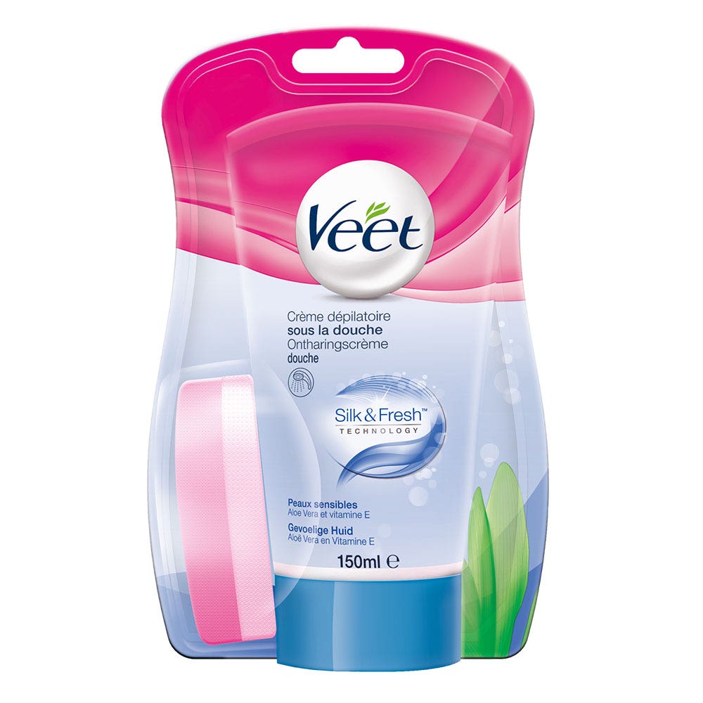 Veet Creme Depilatoire Douche Peaux Sensibles 150ml