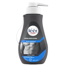 Veet Men - Crème Dépilatoire Homme - Epilation Peaux Sensibles - 400 ml Veet Men - Crème Dépilatoire Homme - Epilation Peaux Sensibles - 400 ml