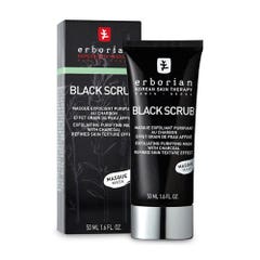 Erborian Black Scrub Masque Exfoliant Purifiant Au 50ml