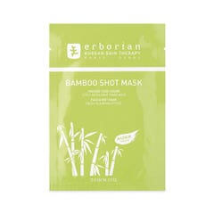 Erborian Bamboo Shot Mask Tissu Visage Effet Repulpant Fraicheur 15g