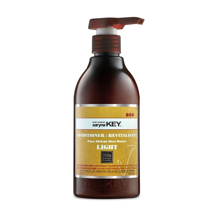 Conditioner Apres-shampooing Reparateur Leger Light Beurre De Karite Pur D'afrique 500ml Damage Repair Saryna Key