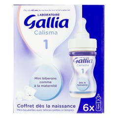 Gallia Mini Biberons Lait Liquide 0 A 6 Mois Calisma 1 6x70ml