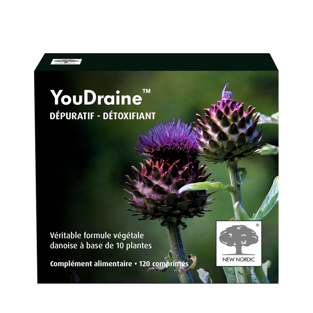 New Nordic Youdraine 120 Comprimes Depuratif Detoxifiant