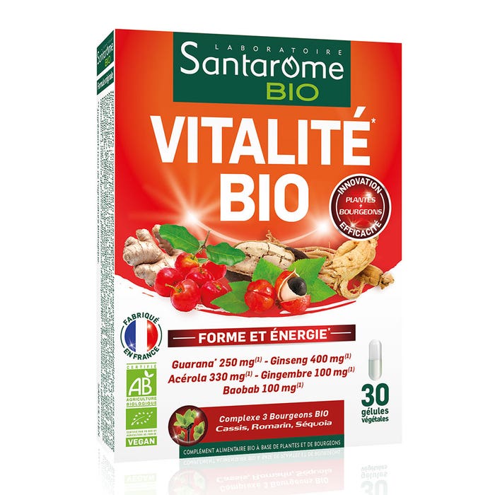 Santarome Vitalite Bio 30 Gelules