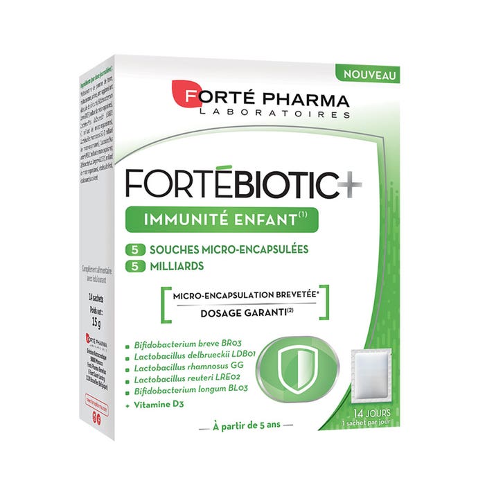 Fortebiotic+ 14 Sachets Immunite Enfants Forté Pharma